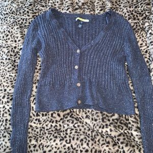 Blue cropped sweater